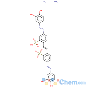 CAS No:1571-36-4 Benzenesulfonic acid,2,2'-(1,2-ethenediyl)bis[5-[2-(3,4-dihydroxyphenyl)diazenyl]-, ammonium salt(1:2)