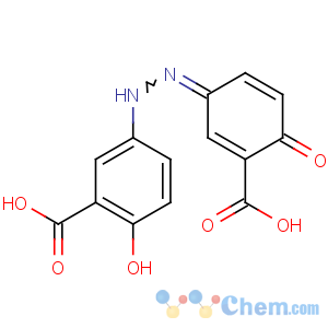 CAS No:15722-48-2 5-[(2Z)-2-(3-carboxy-4-oxocyclohexa-2,<br />5-dien-1-ylidene)hydrazinyl]-2-hydroxybenzoic acid