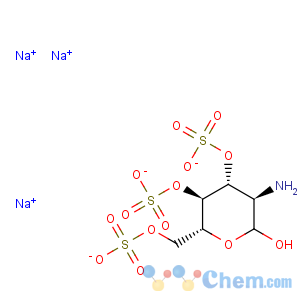 CAS No:157297-03-5 D-Glucose,2-amino-2-deoxy-, 3,4,6-tris(hydrogen sulfate), sodium salt (9CI)
