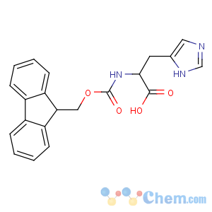 CAS No:157355-79-8 (2R)-2-(9H-fluoren-9-ylmethoxycarbonylamino)-3-(1H-imidazol-5-yl)<br />propanoic acid