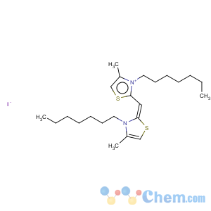 CAS No:15763-48-1 Thiazolium,3-heptyl-2-[(3-heptyl-4-methyl-2(3H)-thiazolylidene)methyl]-4-methyl-, iodide(1:1)