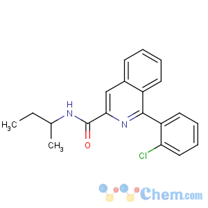 CAS No:157809-85-3 N-butan-2-yl-1-(2-chlorophenyl)isoquinoline-3-carboxamide