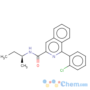 CAS No:157809-86-4 3-Isoquinolinecarboxamide,1-(2-chlorophenyl)-N-(1-methylpropyl)-, (S)- (9CI)
