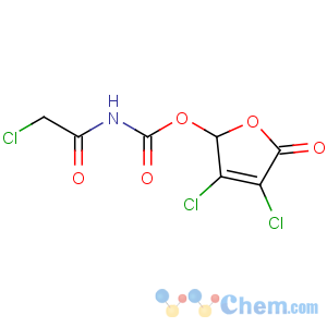 CAS No:157951-58-1 (2-Chloro-acetyl)-carbamic acid 3,4-dichloro-5-oxo-2,5-dihydro-furan-2-yl ester