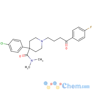 CAS No:1580-71-8 4-(4-chlorophenyl)-1-[4-(4-fluorophenyl)-4-oxobutyl]-N,<br />N-dimethylpiperidine-4-carboxamide
