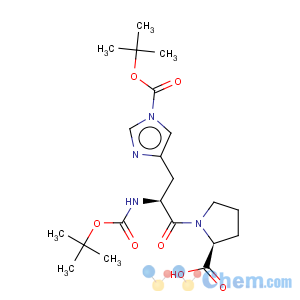 CAS No:158211-50-8 L-Proline,1-[N,1-bis[(1,1-dimethylethoxy)carbonyl]-L-histidyl]- (9CI)