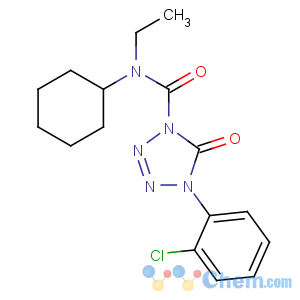 CAS No:158237-07-1 4-(2-chlorophenyl)-N-cyclohexyl-N-ethyl-5-oxotetrazole-1-carboxamide