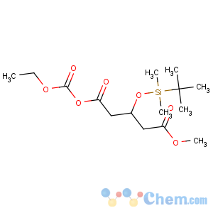 CAS No:158275-79-7 1-O-ethoxycarbonyl 5-O-methyl<br />(3R)-3-[tert-butyl(dimethyl)silyl]oxypentanedioate
