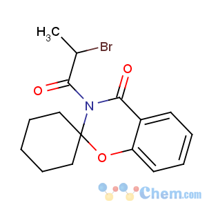 CAS No:158299-05-9 3-(2-bromopropanoyl)spiro[1,3-benzoxazine-2,1'-cyclohexane]-4-one