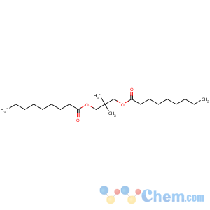 CAS No:15834-05-6 (2,2-dimethyl-3-nonanoyloxypropyl) nonanoate
