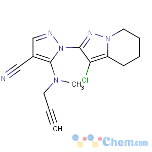 CAS No:158353-15-2 1-(3-chloro-4,5,6,7-tetrahydropyrazolo[1,<br />5-a]pyridin-2-yl)-5-[methyl(prop-2-ynyl)amino]pyrazole-4-carbonitrile