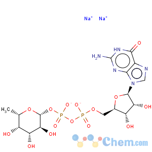 CAS No:15839-70-0 Guanosine5'-(trihydrogen diphosphate), P'-(6-deoxy-b-L-galactopyranosyl) ester