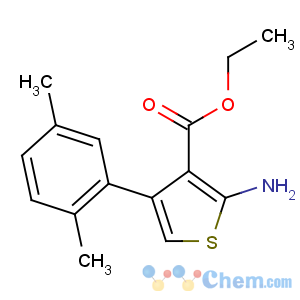 CAS No:15854-09-8 3-Thiophenecarboxylicacid, 2-amino-4-(2,5-dimethylphenyl)-, ethyl ester