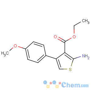 CAS No:15854-11-2 ethyl 2-amino-4-(4-methoxyphenyl)thiophene-3-carboxylate