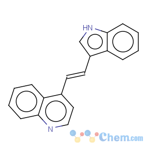 CAS No:1586-46-5 Quinoline,4-[2-(1H-indol-3-yl)ethenyl]-