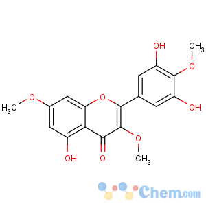 CAS No:15868-40-3 4H-1-Benzopyran-4-one,2-(3,5-dihydroxy-4-methoxyphenyl)-5-hydroxy-3,7-dimethoxy-