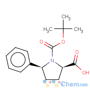 CAS No:158706-46-8 1,2-Pyrrolidinedicarboxylicacid, 5-phenyl-, 1-(1,1-dimethylethyl) ester, (2R,5S)-
