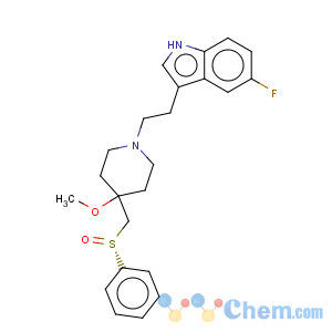 CAS No:158848-32-9 1H-Indole,5-fluoro-3-[2-[4-methoxy-4-[[(R)-phenylsulfinyl]methyl]-1-piperidinyl]ethyl]-