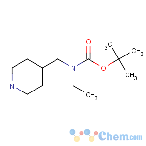 CAS No:158958-41-9 Carbamicacid, ethyl(4-piperidinylmethyl)-, 1,1-dimethylethyl ester (9CI)