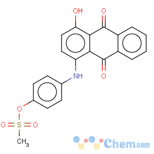 CAS No:1594-08-7 9,10-Anthracenedione,1-hydroxy-4-[[4-[(methylsulfonyl)oxy]phenyl]amino]-