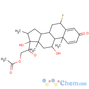 CAS No:1597-82-6 [2-[(6S,8S,9S,10R,11S,13S,14S,16R,17R)-6-fluoro-11,17-dihydroxy-10,13,<br />16-trimethyl-3-oxo-7,8,9,11,12,14,15,<br />16-octahydro-6H-cyclopenta[a]phenanthren-17-yl]-2-oxoethyl] acetate
