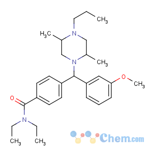 CAS No:159860-31-8 Benzamide,4-[(R)-[(2S,5R)-2,5-dimethyl-4-propyl-1-piperazinyl](3-methoxyphenyl)methyl]-N,N-diethyl-