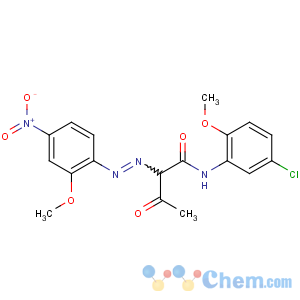 CAS No:15993-42-7 N-(5-chloro-2-methoxyphenyl)-2-[(2-methoxy-4-nitrophenyl)diazenyl]-3-<br />oxobutanamide