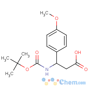 CAS No:159990-12-2 (3S)-3-(4-methoxyphenyl)-3-[(2-methylpropan-2-yl)oxycarbonylamino]<br />propanoic acid