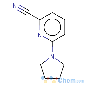 CAS No:160017-13-0 2-Pyridinecarbonitrile,6-(1-pyrrolidinyl)-
