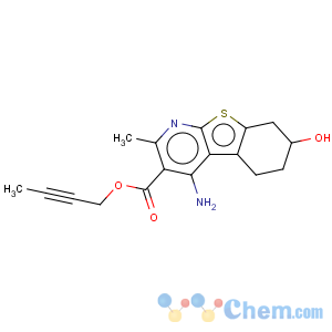 CAS No:160296-13-9 4-Amino-5,6,7,8-tetrahydro-7-hydroxy-2-methyl-(1H)benzothieno[2,3-b]pyridine-3-carboxylic acid 2-butynylester