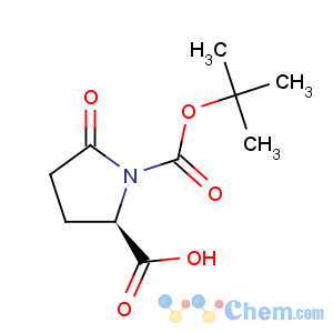 CAS No:160347-90-0 1,2-Pyrrolidinedicarboxylicacid, 5-oxo-, 1-(1,1-dimethylethyl) ester, (2R)-