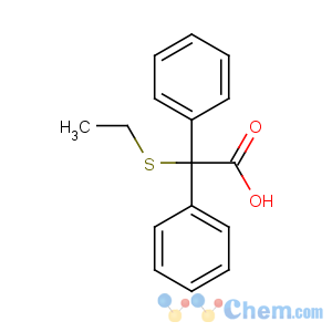 CAS No:16036-85-4 2-ethylsulfanyl-2,2-diphenylacetic acid