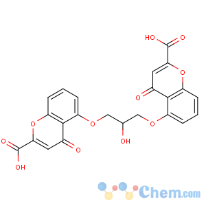 CAS No:16110-51-3 5-[3-(2-carboxy-4-oxochromen-5-yl)oxy-2-hydroxypropoxy]-4-oxochromene-2-<br />carboxylic acid