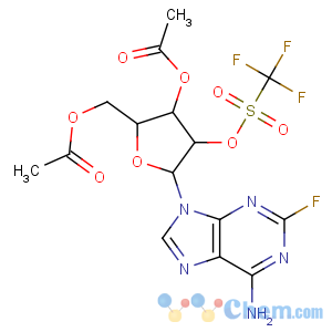CAS No:161109-76-8 [(2R,3R,4R,<br />5R)-3-acetyloxy-5-(6-amino-2-fluoropurin-9-yl)-4-<br />(trifluoromethylsulfonyloxy)oxolan-2-yl]methyl acetate