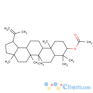 CAS No:1617-68-1 [(1R,3aR,5aR,5bR,7aR,9S,11aR,11bR,13aR,13bR)-3a,5a,5b,8,8,<br />11a-hexamethyl-1-prop-1-en-2-yl-1,2,3,4,5,6,7,7a,9,10,11,11b,12,13,13a,<br />13b-hexadecahydrocyclopenta[a]chrysen-9-yl] acetate