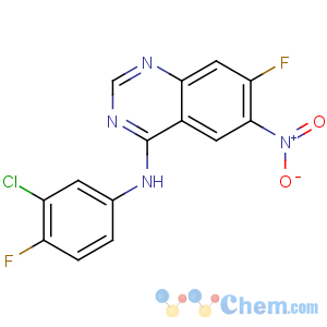 CAS No:162012-67-1 N-(3-chloro-4-fluorophenyl)-7-fluoro-6-nitroquinazolin-4-amine