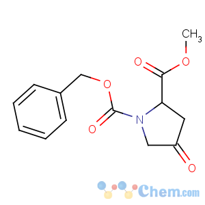 CAS No:16217-15-5 1-O-benzyl 2-O-methyl (2S)-4-oxopyrrolidine-1,2-dicarboxylate