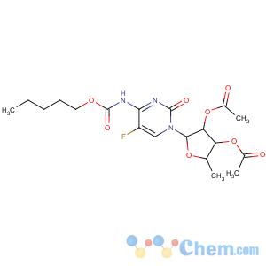 CAS No:162204-20-8 [(2R,3R,4R,<br />5R)-4-acetyloxy-5-[5-fluoro-2-oxo-4-(pentoxycarbonylamino)pyrimidin-1-<br />yl]-2-methyloxolan-3-yl] acetate