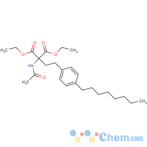 CAS No:162358-08-9 diethyl 2-acetamido-2-[2-(4-octylphenyl)ethyl]propanedioate