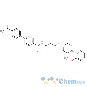 CAS No:162408-66-4 4'-ACETYL-N-[4-[4-(2-METHOXYPHENYL)-1-PIPERAZINYL]BUTYL]-[1,1'-BIPHENYL]-4-CARBOXAMIDE