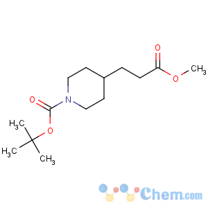 CAS No:162504-75-8 tert-butyl 4-(3-methoxy-3-oxopropyl)piperidine-1-carboxylate
