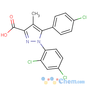 CAS No:162758-35-2 5-(4-chlorophenyl)-1-(2,4-dichlorophenyl)-4-methylpyrazole-3-carboxylic<br />acid