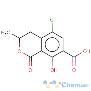 CAS No:16281-39-3 1H-2-Benzopyran-7-carboxylicacid, 5-chloro-3,4-dihydro-8-hydroxy-3-methyl-1-oxo-