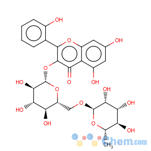 CAS No:16310-92-2 4H-1-Benzopyran-4-one,3-[[6-O-(6-deoxy-a-L-mannopyranosyl)-b-D-glucopyranosyl]oxy]-5,7-dihydroxy-2-(2-hydroxyphenyl)-