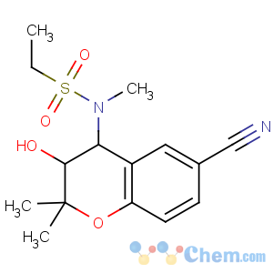 CAS No:163163-24-4 N-(6-cyano-3-hydroxy-2,2-dimethyl-3,<br />4-dihydrochromen-4-yl)-N-methylethanesulfonamide
