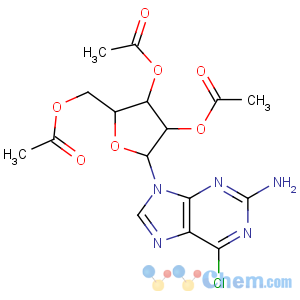 CAS No:16321-99-6 9H-Purin-2-amine,6-chloro-9-(2,3,5-tri-O-acetyl-b-D-ribofuranosyl)-