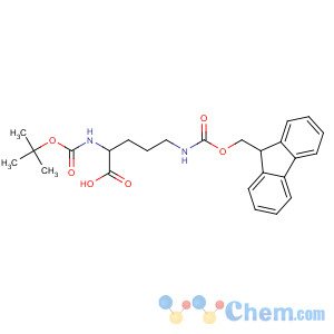 CAS No:163336-15-0 (2R)-5-(9H-fluoren-9-ylmethoxycarbonylamino)-2-[(2-methylpropan-2-yl)<br />oxycarbonylamino]pentanoic acid