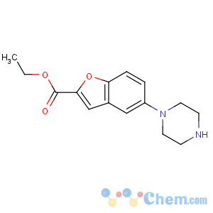 CAS No:163521-20-8 ethyl 5-piperazin-1-yl-1-benzofuran-2-carboxylate