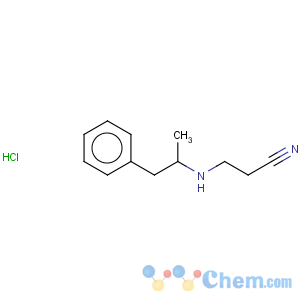 CAS No:16359-54-9 Propanenitrile,3-[(1-methyl-2-phenylethyl)amino]-, hydrochloride (1:1)