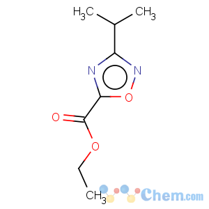 CAS No:163719-70-8 1,2,4-Oxadiazole-5-carboxylicacid, 3-(1-methylethyl)-, ethyl ester